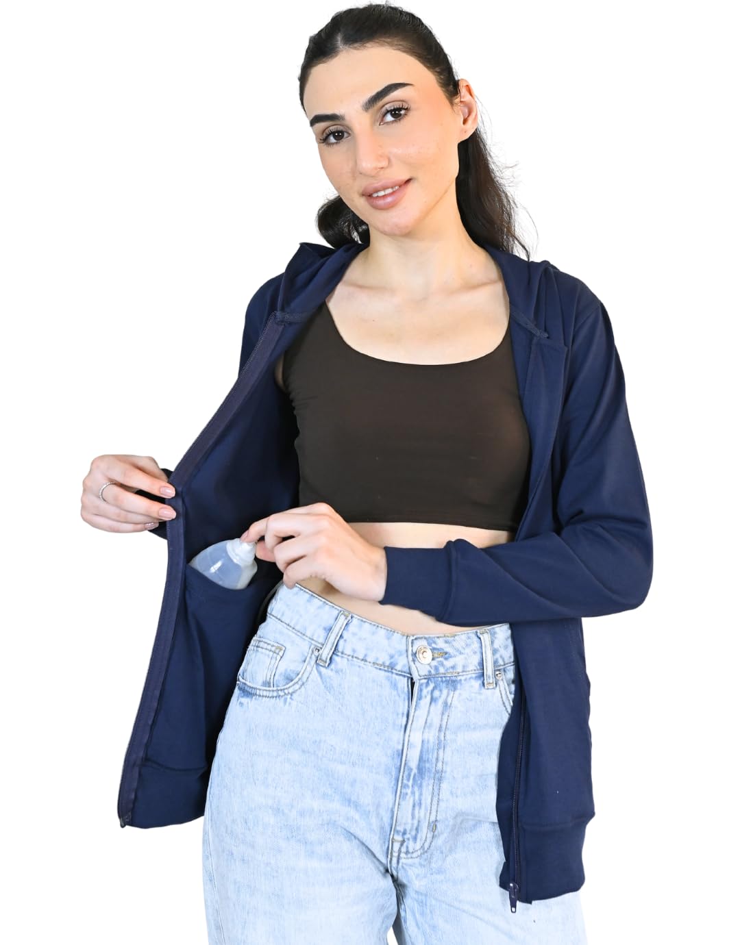 Inspired Comforts Mastectomy Recovery Hoodie with Drain Pockets