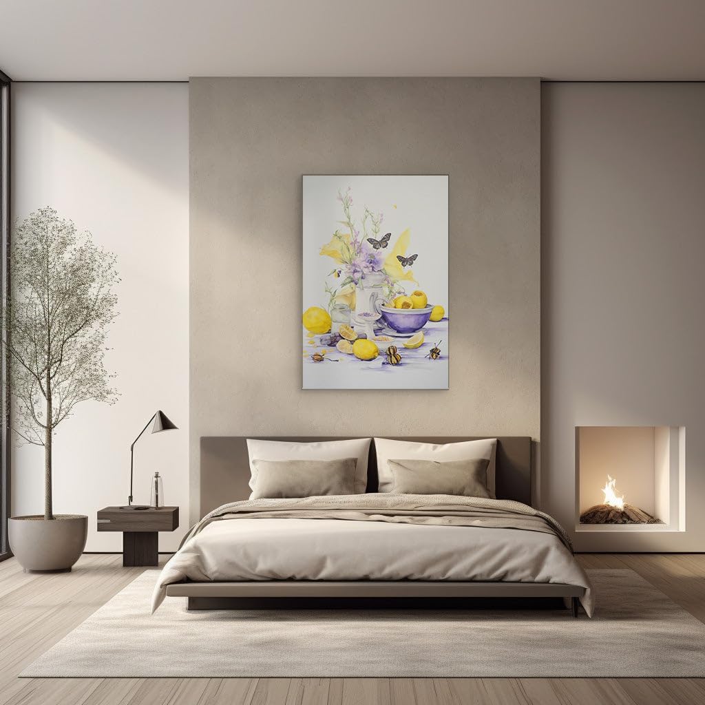 Canvas for Living room. Whispers of Nature's Harmony in a Still Life Masterpiece, 27 x 18 inch Canvas Wall Art - Contemporary Masterpieces - Modern Home Decor