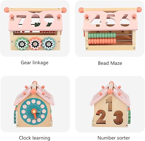Miniatura 4 de Juguetes de madera para niños y niñas de 1 año Montessori Juguetes Clasificación y Conteo Bloques de actividades de juego Cubos matemáticas Regalos