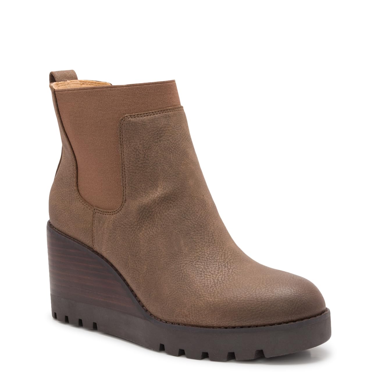 Womens Marleen Wedge Chelsea Boot in Chocolate Brown Size 10 Medium
