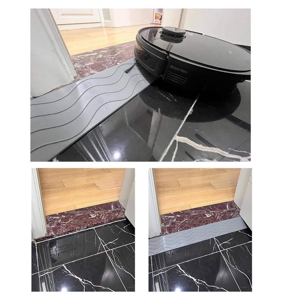 B,6cm,Rampe di Soglia per Porte, Rampe per Sedie A Rotelle Antiscivolo, Rampe per Marciapiedi Portatili, Tappetini per Gradini, Rampe per Porte Resistenti per Robot Spazzatrici