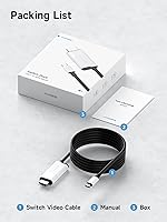 Vista 9 de Hagibis Switch Dock para Nintendo Switch OLED, adaptador de cable USB C a HDMI con HDMI 4K a 30Hz, suministro de energía de 100 W, adaptador tipo C