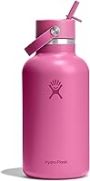 Vista 36 de Hydro Flask - Boca ancha, tapa con popote flexible, color negro (Black), 32 onzas