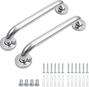 JiGiU Haltegriff Dusche Edelstahl 2 Stück 30CM Länge