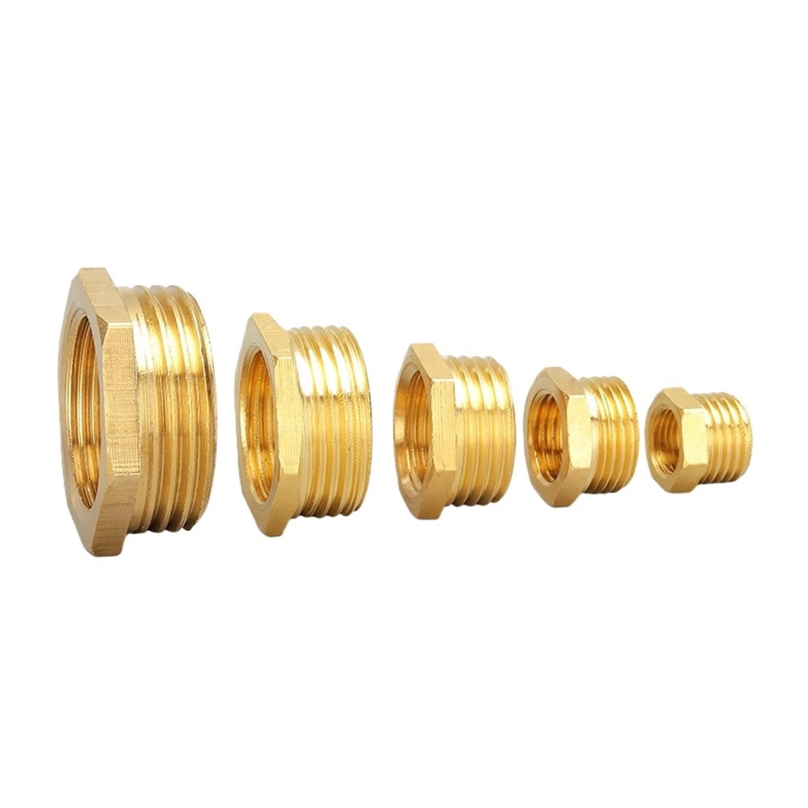 Réducteur en laiton, douille hexagonale, adaptateur de réduction BSP mâle