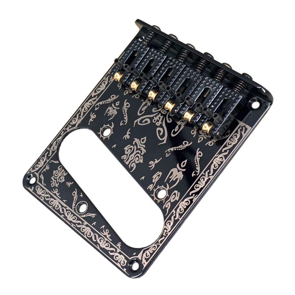 Ponte per charra elettrica Ponte a sella in ottone per charra Tlcaster con logo per accessori per parti di charra elettrica  18