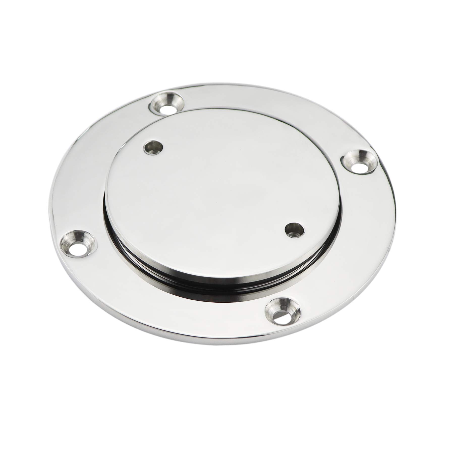 keehui Marine 316 Stainless Steel 3inch/4inch Inspection Deck Plate W/Screws for Boat