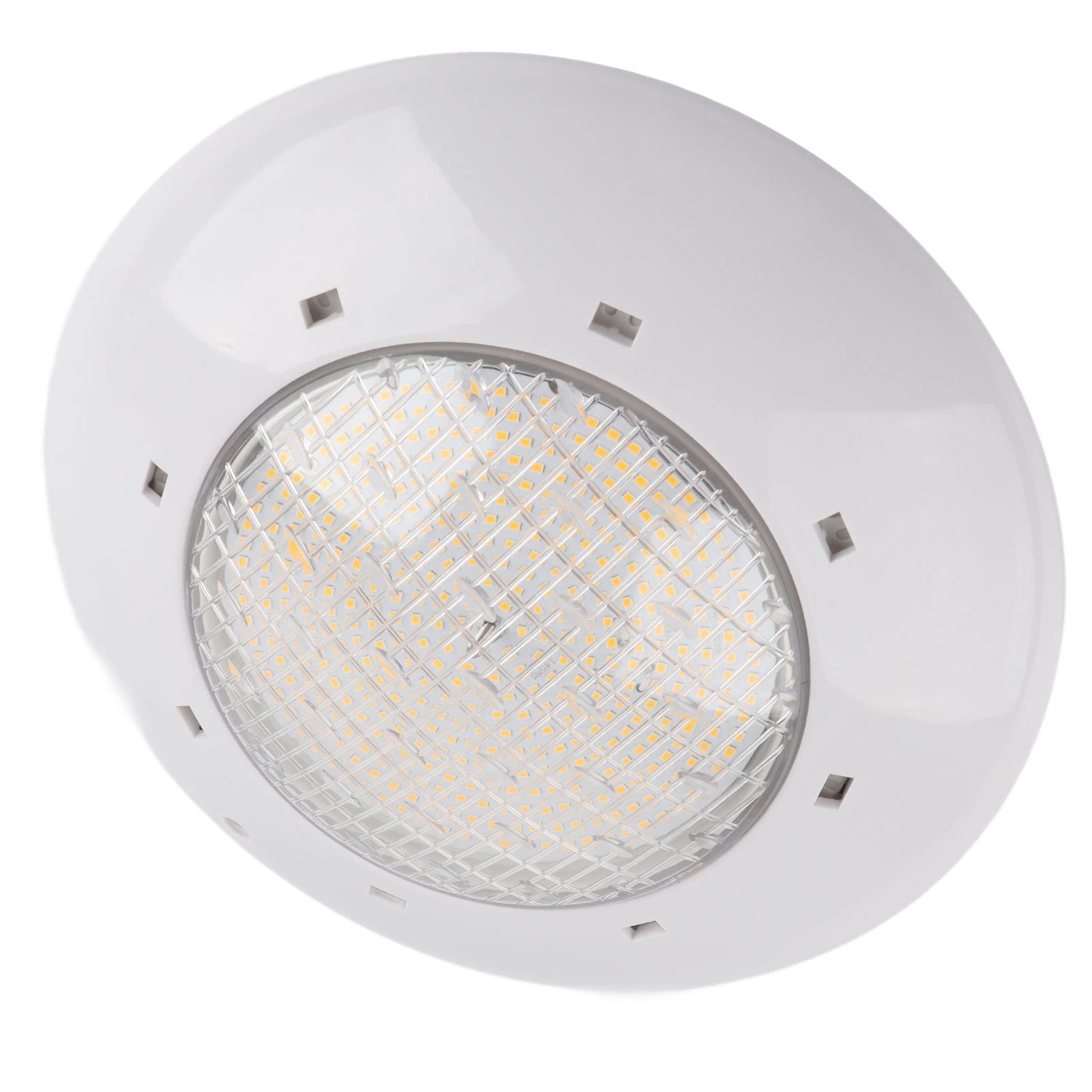 CHICIRIS LED-Unterwasserleuchte, Hohe wasserdichte Kunststoff-Schwimmbadlampe für Hotel-Poolbeleuchtung, IP68, AC12V, Warmes Licht (35W)