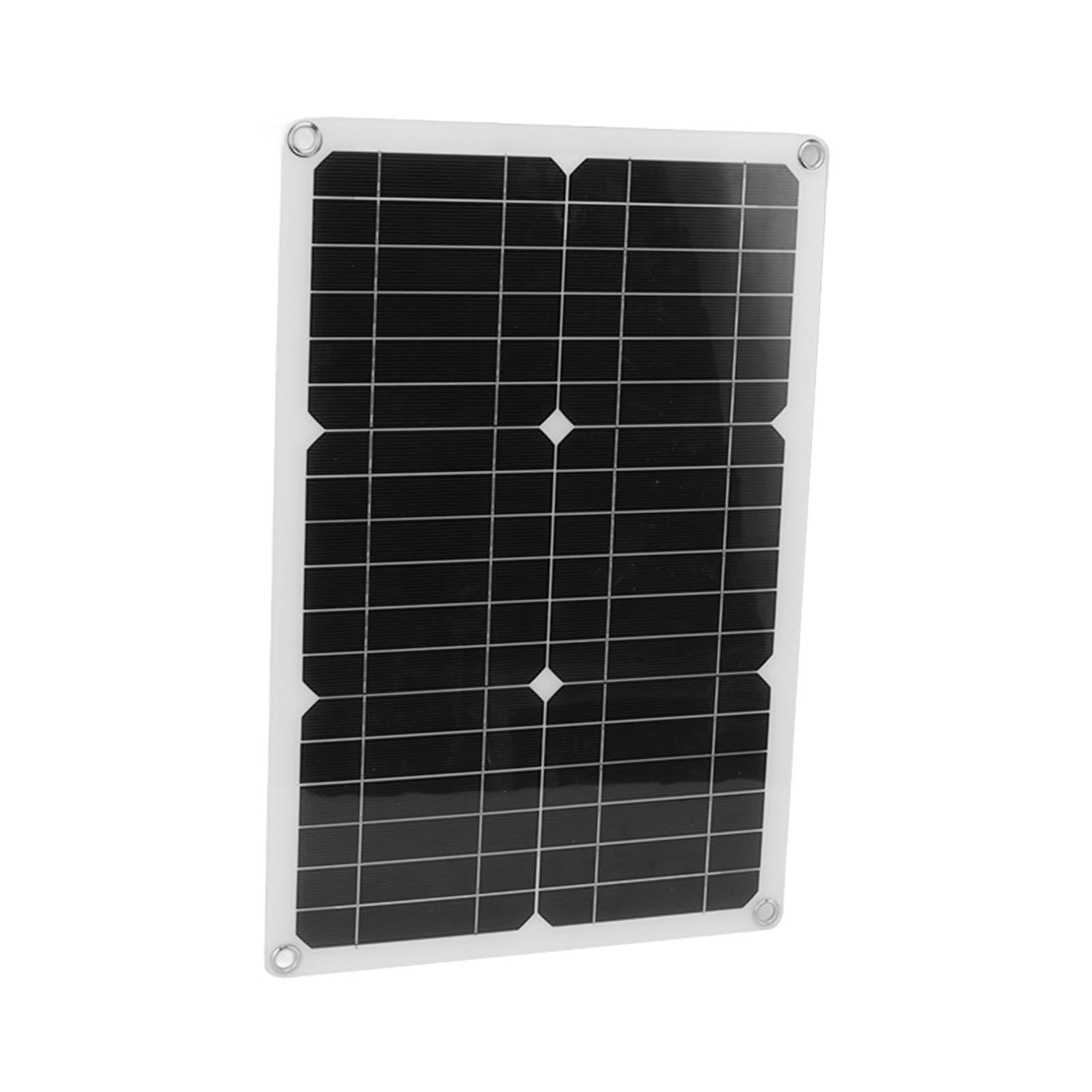 YWBL-WH Panel Solar Cargador Monocristalino 20W 18V con Caja de Batería for