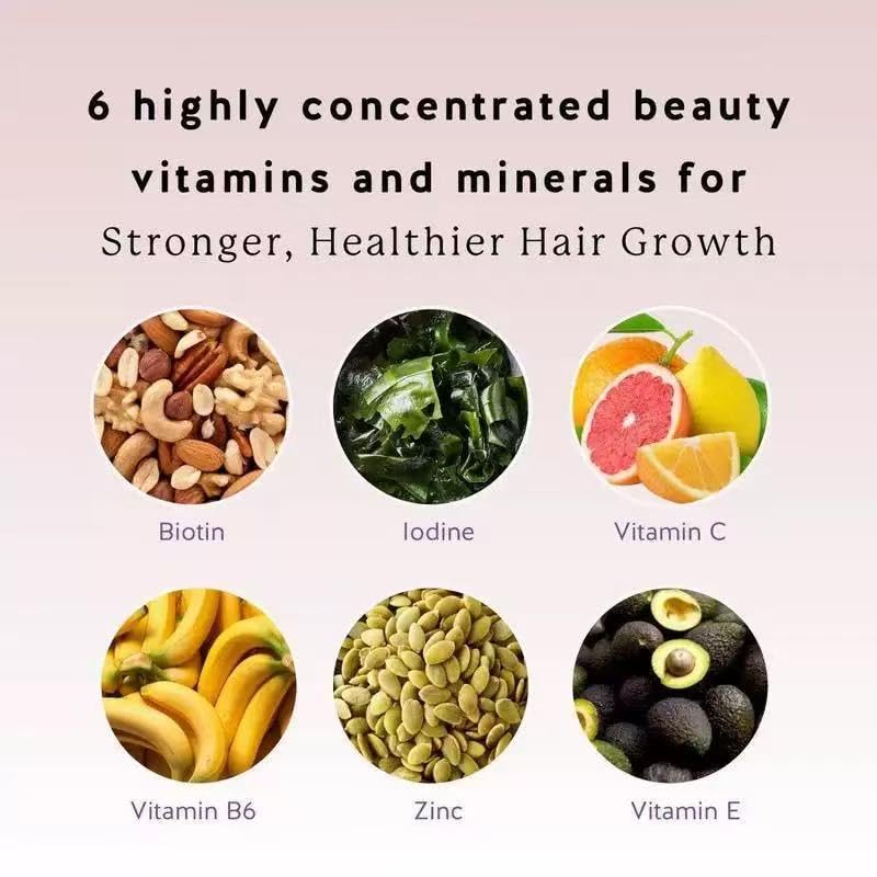 𝐁𝐢𝐨𝐭𝐢𝐧 𝐆𝐮𝐦𝐦𝐢𝐞𝐬 - per capelli, pelle e unghie, per una crescita più rapida dei capelli, unghie più forti e una pelle sana - Vegano
