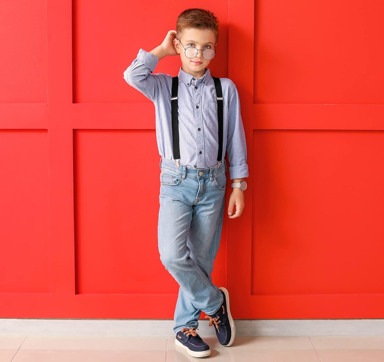 Miniatura 7 de trilece Suspenders for Boys,Kids,Toddler,Girls,Infants and Baby - Adjustable Y Back Child Suspenders Strong Clips