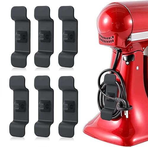 Miniatura 1 de Paquete de 6 organizadores de cables para electrodomésticos de cocina soporte de cables de envoltura de cables organizador de cables organizador de