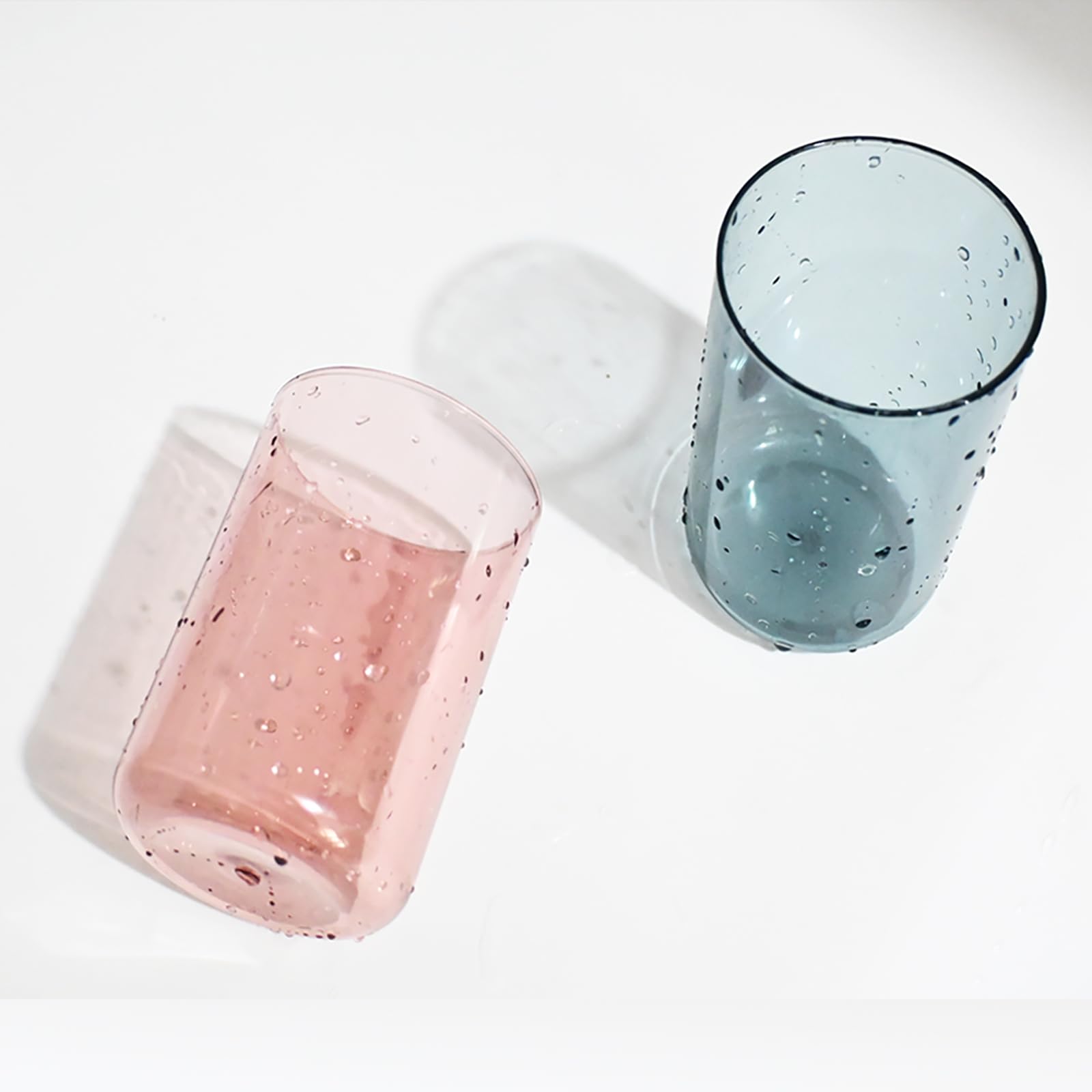 2 PCS Toothbrush Holders, Bathroom Plastic Cups, Clear Mouthwash Mugs, Reusable Drinking Water Trumber, Sturdy Couple Toothbrush Cup Holder, 290 ML Suitable for Home, Bathroom (2)