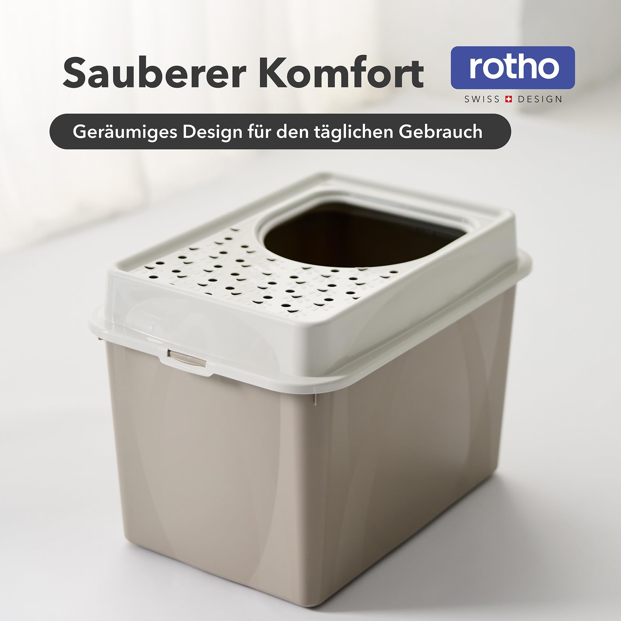 Arenero para Gatos Rotho My Pet Berty 57 x 40 x 33 cm