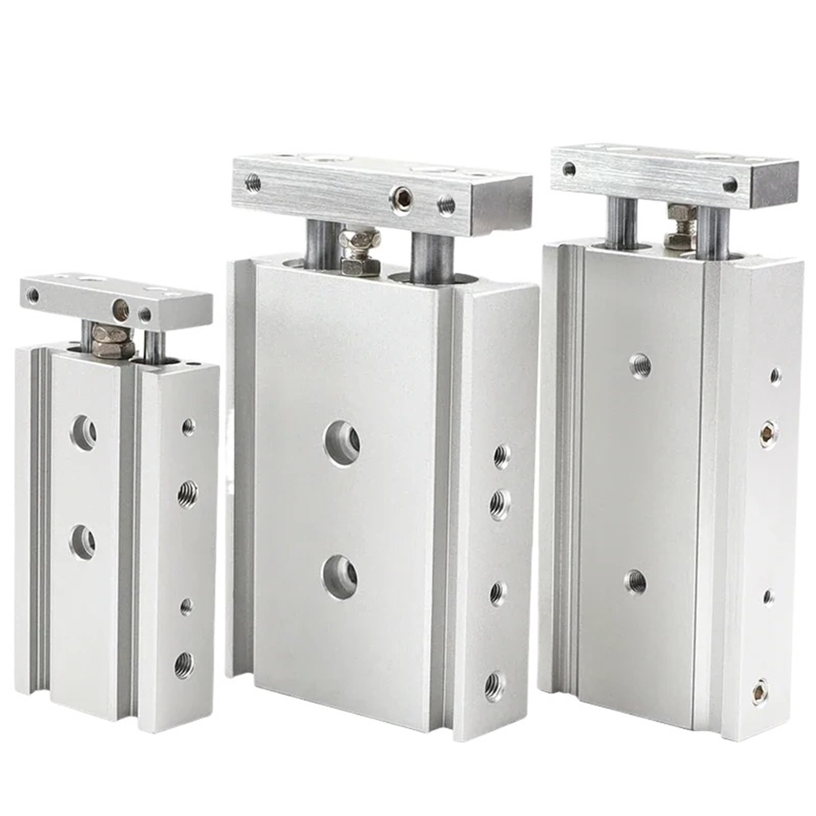 Cilindro neumático de aire de doble eje y vástago doble de acero inoxidable serie CXSM, 25 x 10, 25 x 20, 25 x 30, 25 x 40, 25 x 50, 25 x 60, 25 x 70, 25 x 80, 25 x 100 | CXSM25-40