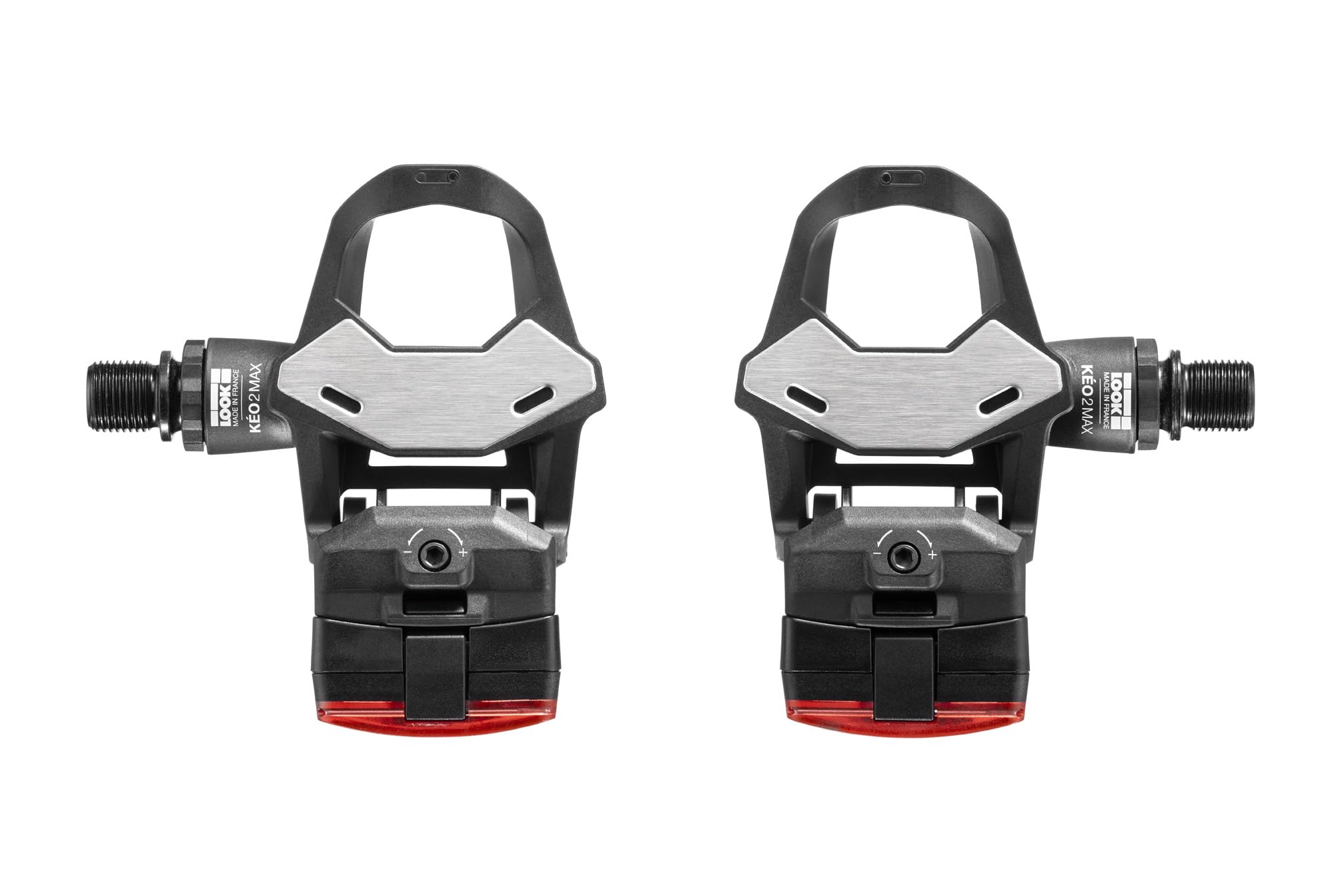 Look Keo 2 Max Vision – Pedali da corsa con luce posteriore Vision integrata, 60 lm, autonomia fino a 40 h