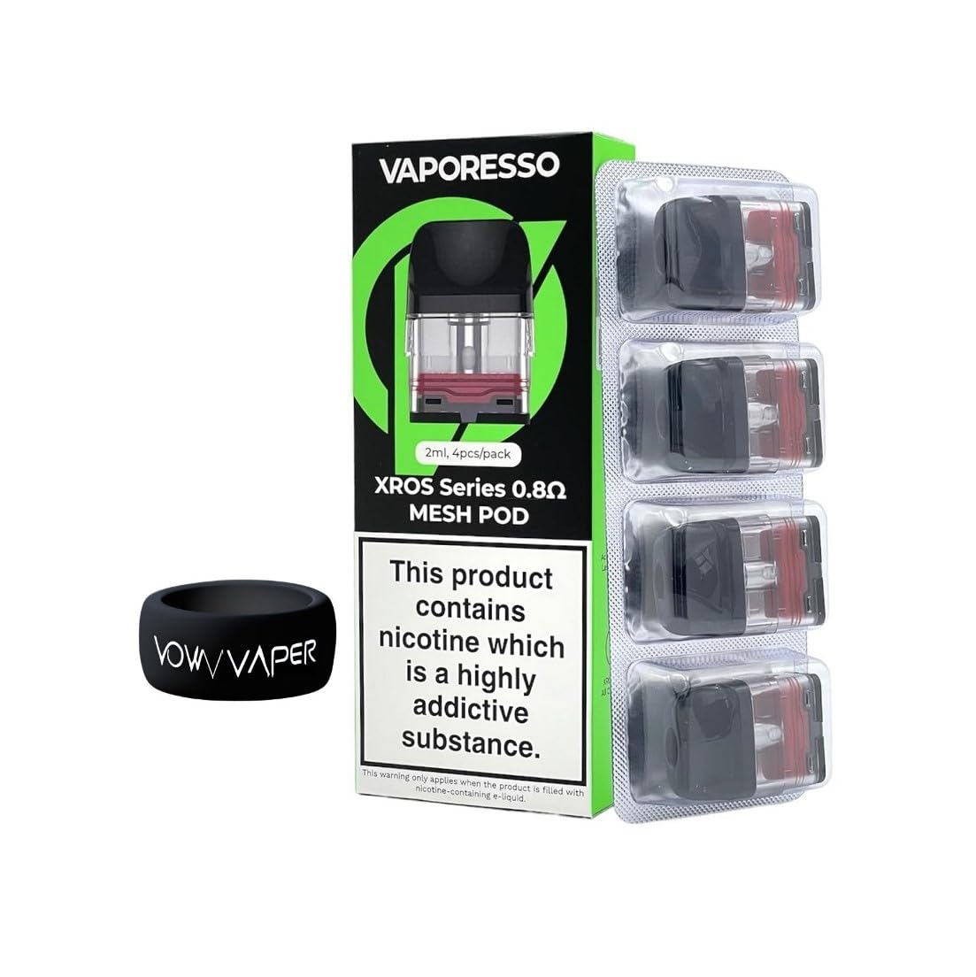 for Vaporesso XROS 3 Pods 0.8 XROS 2 Nano Mini Replacement Pod Kit Pack of 4…