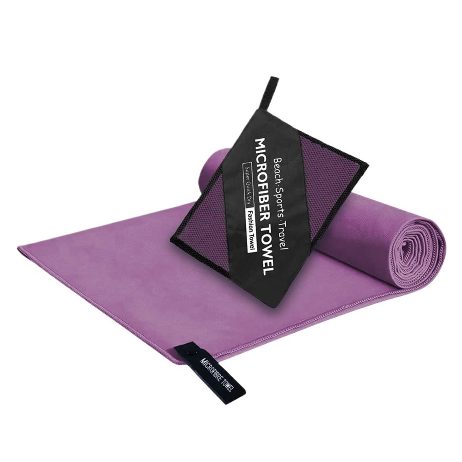 CHTKAGV Quick Dry Microfiber Towel with Portable Bag for Gym, Yoga, Beach, Camping, Travel(7inch,40X80cm)