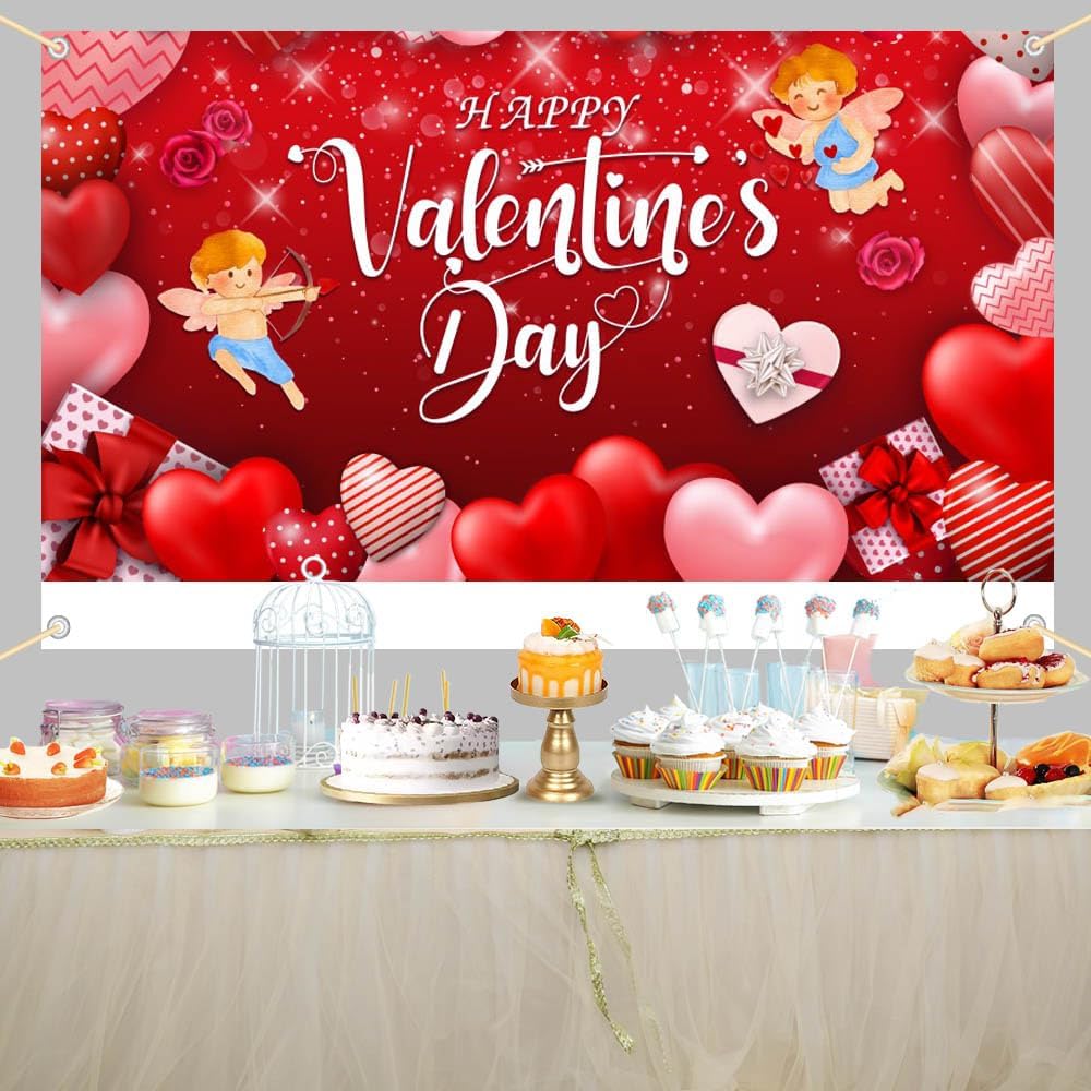 192pcs Valentine's Day Party Decorations Lovely Heart Valentines Day Party Plates, Cup, Napkin, Tableware, Valentines Day Engagements Weddings Anniversary Party Supplies Plates Serve 24 Guests