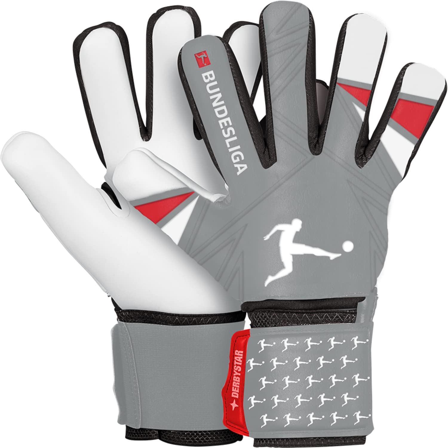 Derbystar Gloves-503016 Gloves Gray/Black/Red 11