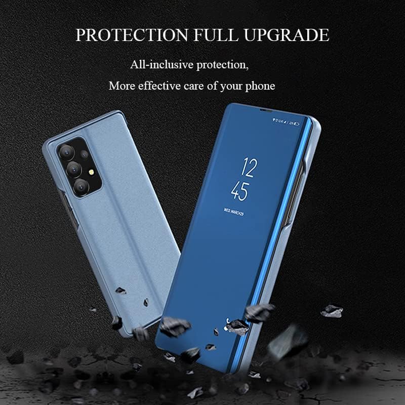 Miniatura 6 de CCSamll - Funda de espejo para Samsung Galaxy A13 4G, compatible con carga inalámbrica, funda de pantalla inteligente de lujo para Samsung Galaxy