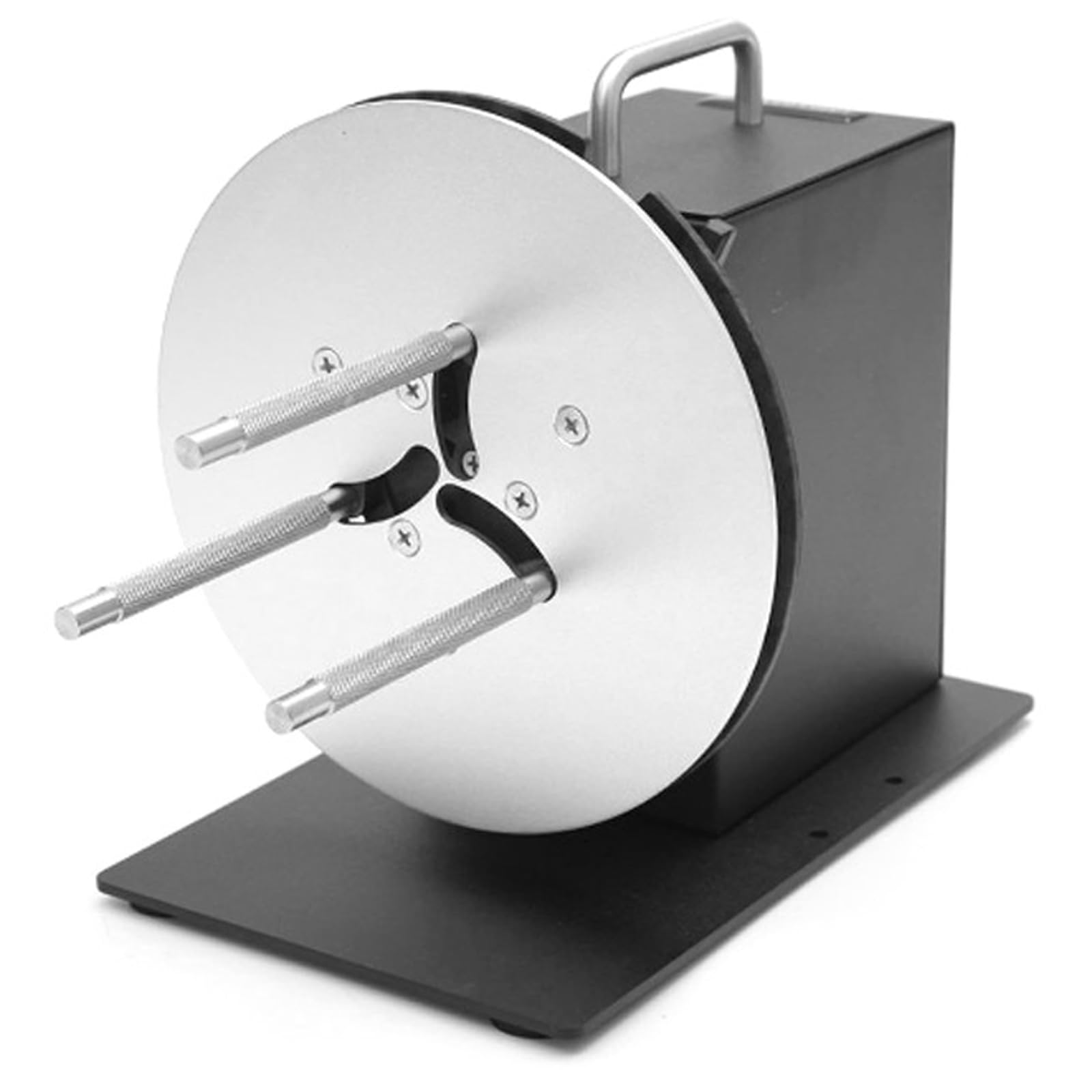 ALDNMBR Automatic Label Rewinder Machine, Paper Rewinder, Speed Adjustable, Steel Aluminum Structure, Neat Rewind, Adjustable Guide Rod, Suitable for Printer Roll Label Tags