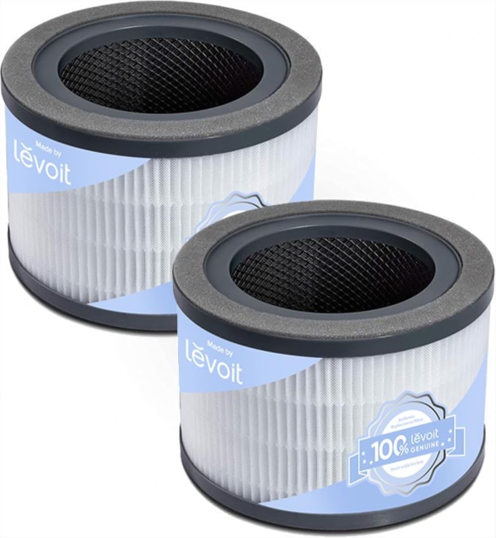 LEVOIT Vista 200 Air Purifier Replacement Filter, 3-in-1 HEPA, High-Efficiency Activated Carbon, Vista200-RF, 2 Pack, Black