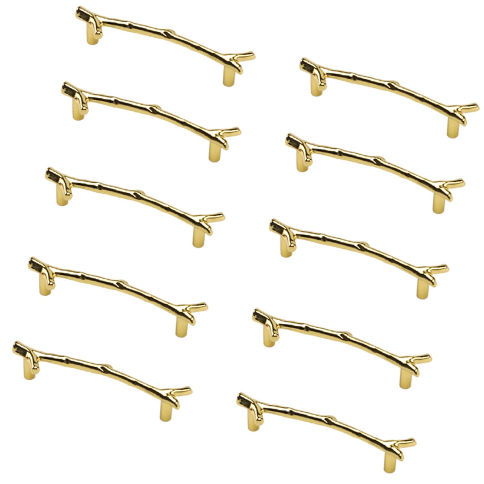 of 10 Elegant Vibranting Gold Color Door Knobs Portable Sturdy Handles for Cupboards Dressers and Shoe Cabinets Zines Alloy Dresser Pull