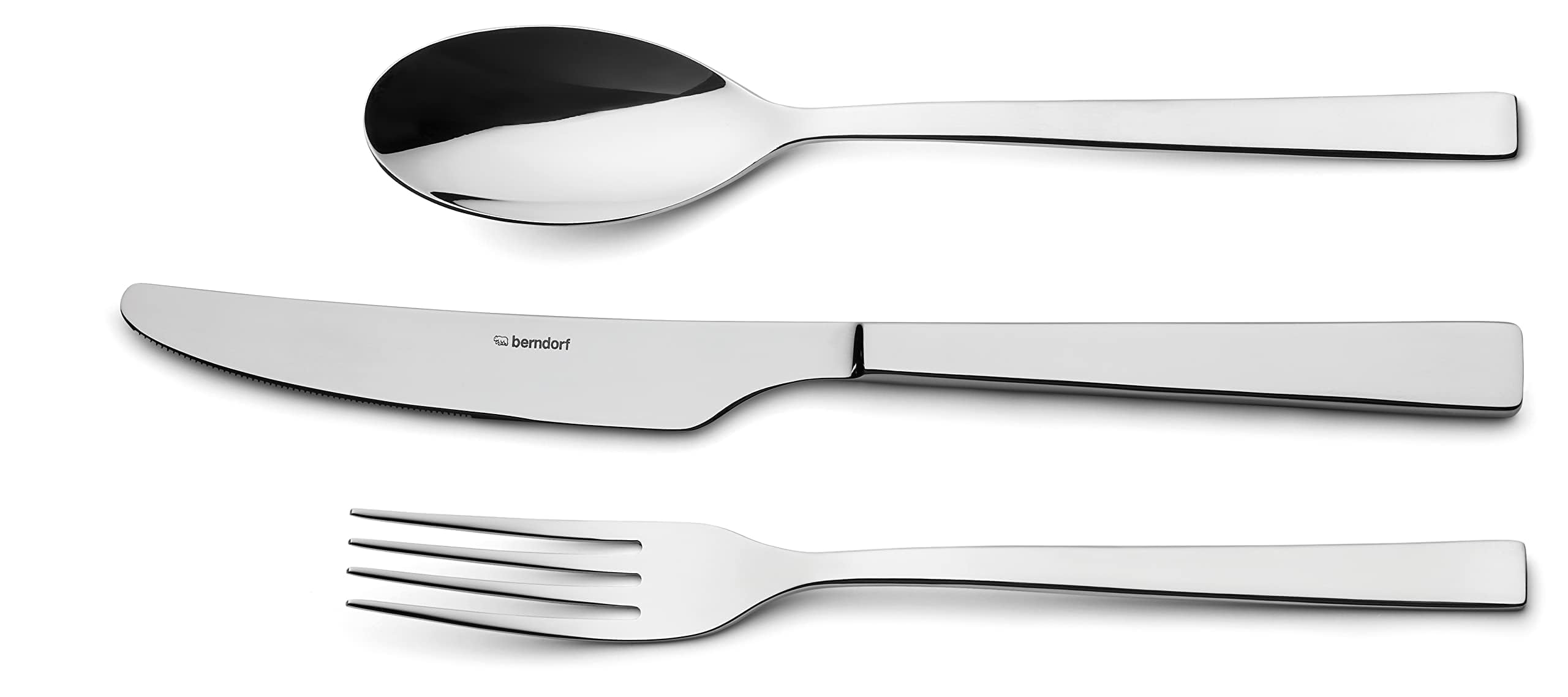 Berndorf 3 Piece Stainless Steel Cutlery Set - Elegant Dinner with