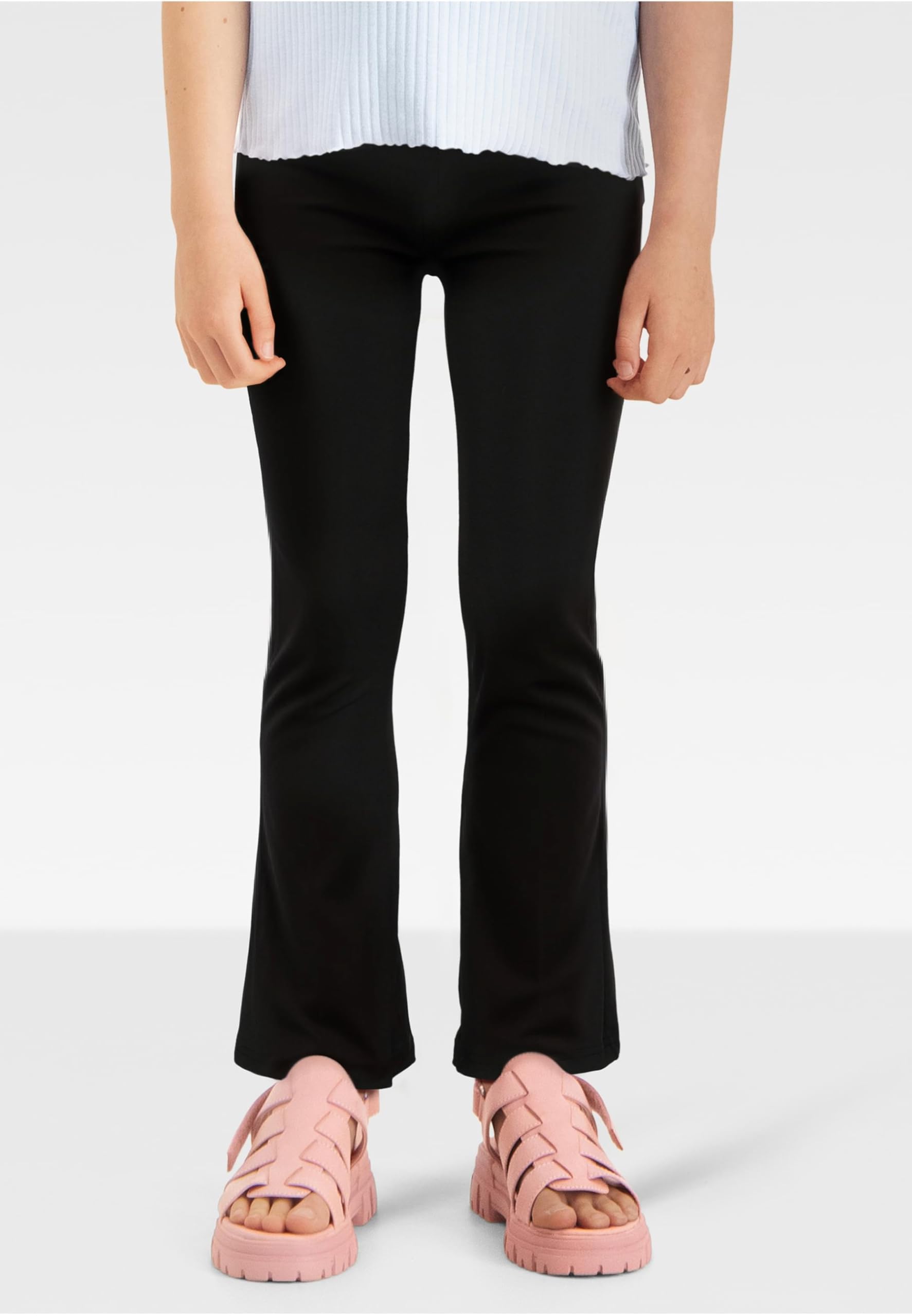 Urban Classics Dziewczęce Legginsy Z Wysokim Stanem Z Recyklingu - Spodnie Dziewczynki