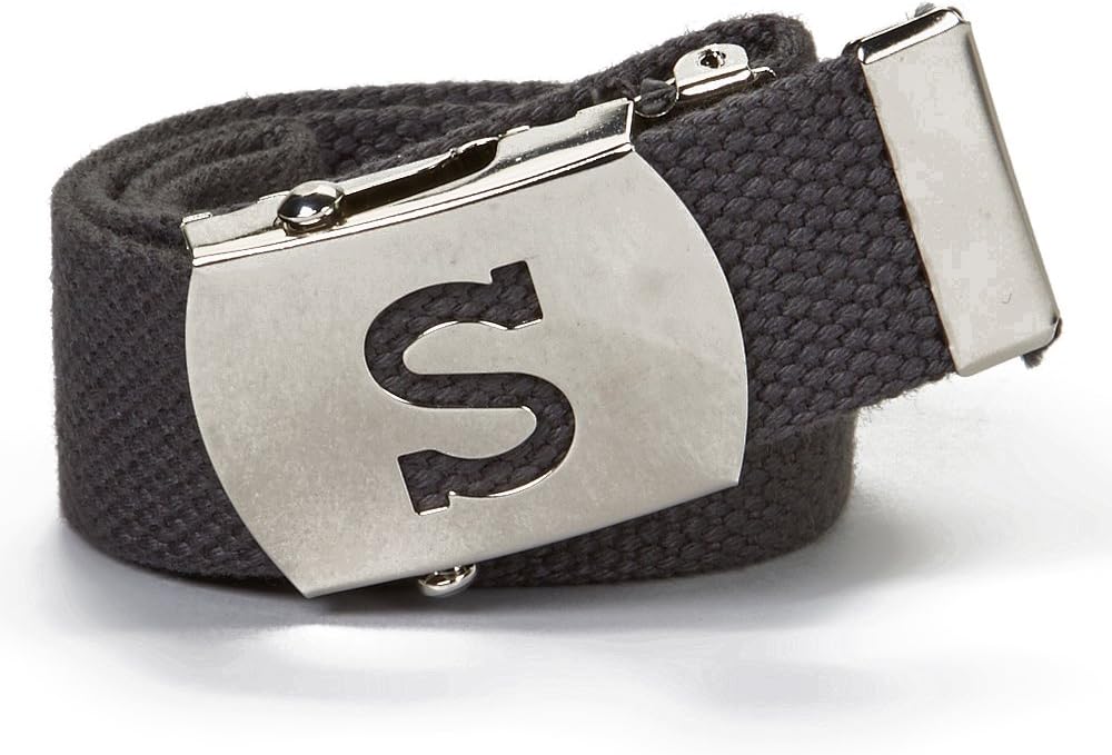 Web Belt with Chrome Buckle and Tip Solid Colors