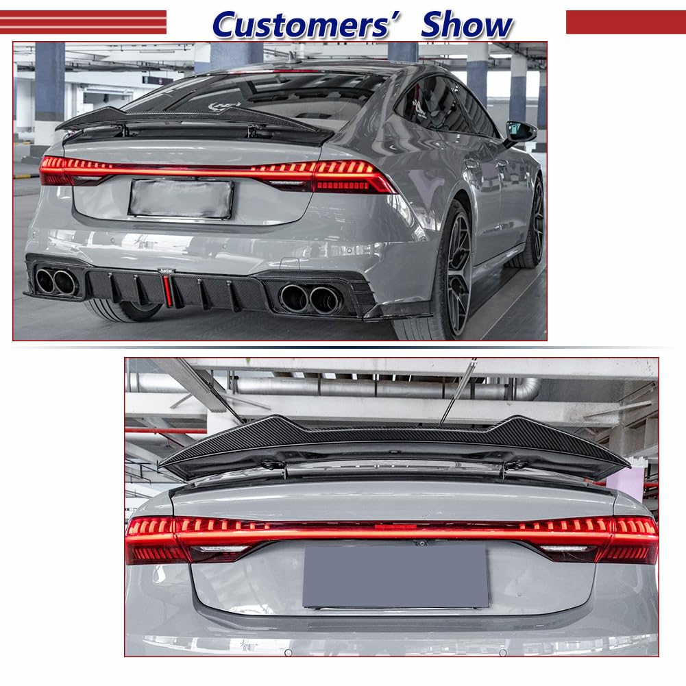 Amazon | A 7炭素繊維リアトランクスポイラーとアウディfor Audi A7 S7