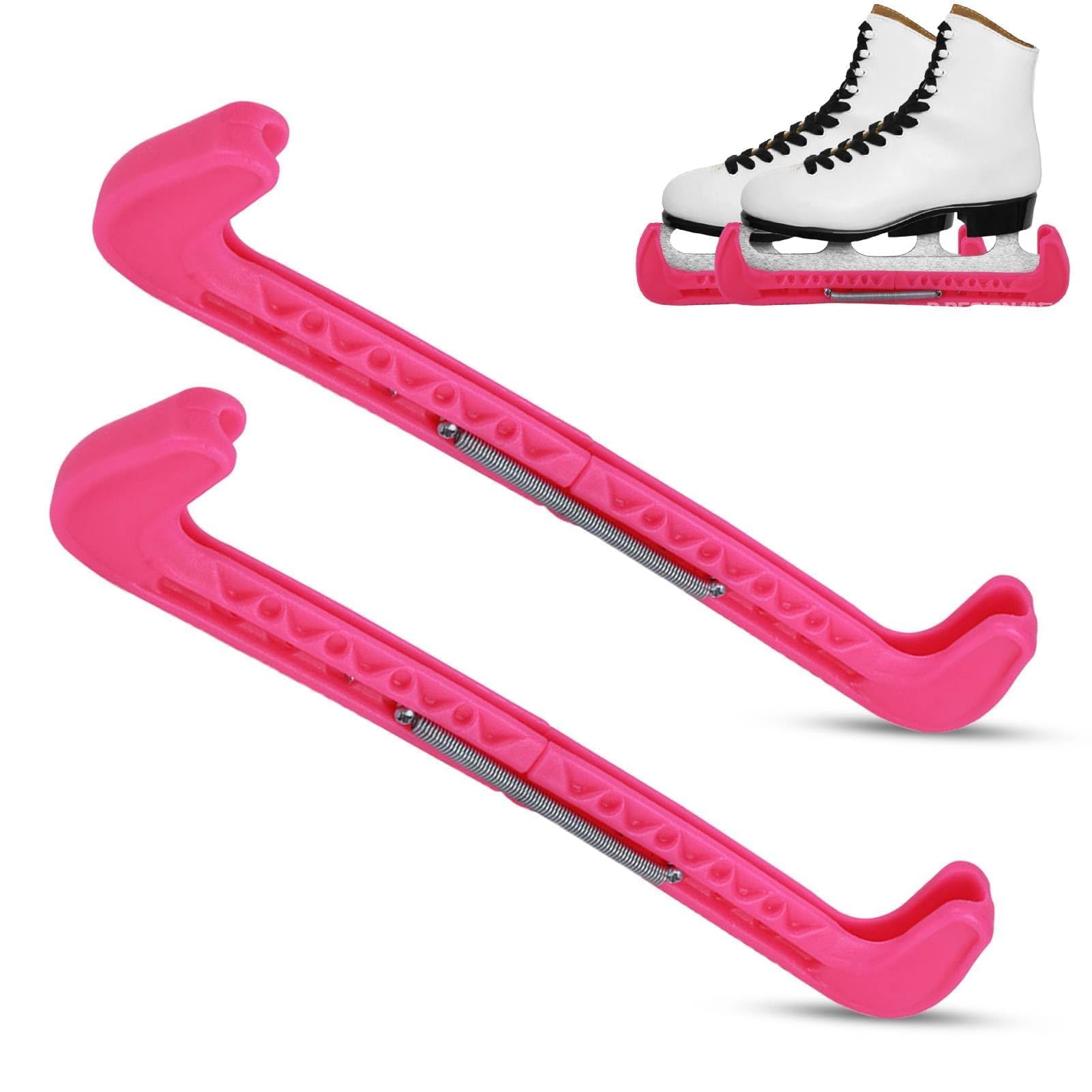 Protections Réglables Pour Lames De Patins à Glace - 1 Paire Rose, 31 Cm - Pour Hockey Et Patinage Artistique