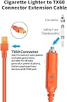 Tonton Cigarette Lighter to XT60 Cable, Car Charger to Cigarette Lighter Plug, for Car/Truck to EF ECOFLOW Delta/River Series, Bluetti EB55, Anker 757/767 Portable Power Station, Solar Generator 6.6ft