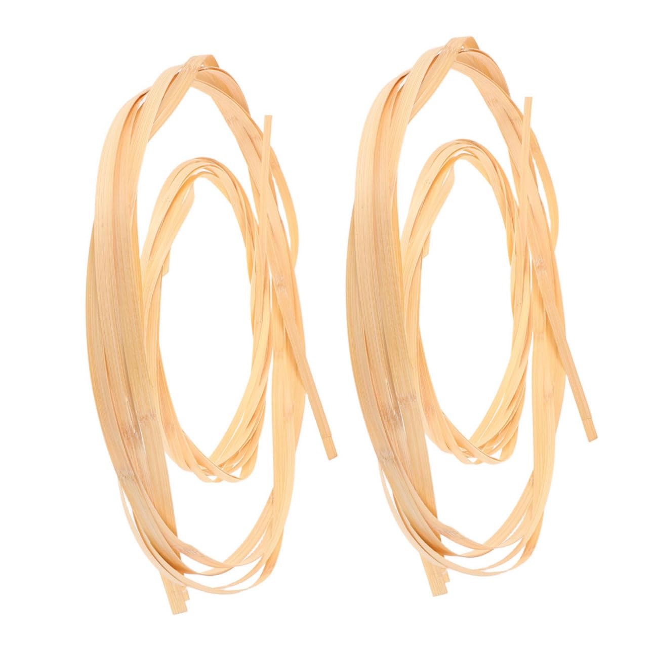 FUNOMOCYA Versatile Bamboo Weaving Products 4 Pcs Polished Bamboo Strips Safe for DIY Crafts Basket Weaving Wedding Decor Flower Arrangements