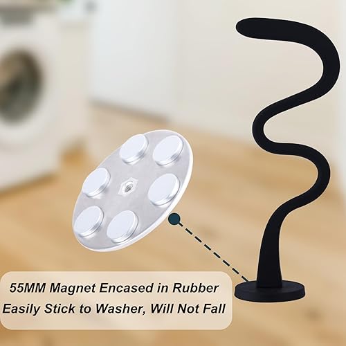 Miniatura 4 de Soporte magnético para puerta de lavadora, soporte de puerta de lavadora de carga frontal, mantiene la puerta de la lavadora abierta, accesorio de