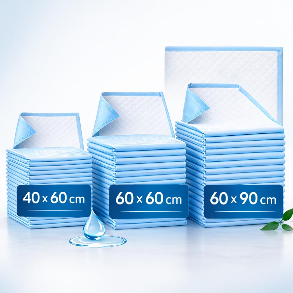 120 Alèses Jetables Ultra Absorbantes – Protection Matelas Imperméable pour Incontinence Adulte, Bébé, Soins Médicaux, Hôpital et Usage Quotidien (40x60cm)