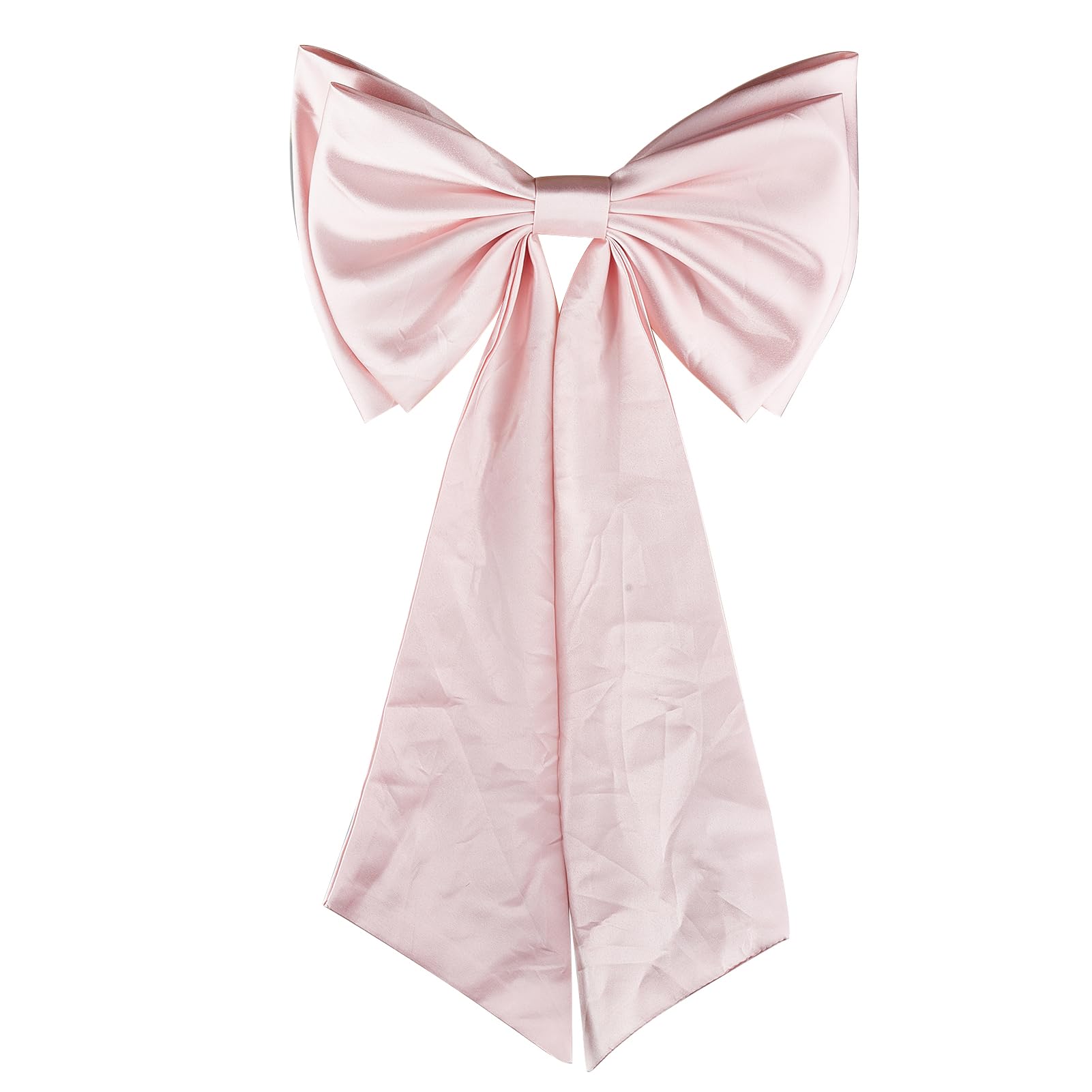 NICENEEDED Detachable Satin Bow for Wedding Dress Pink Bridal Bowknot