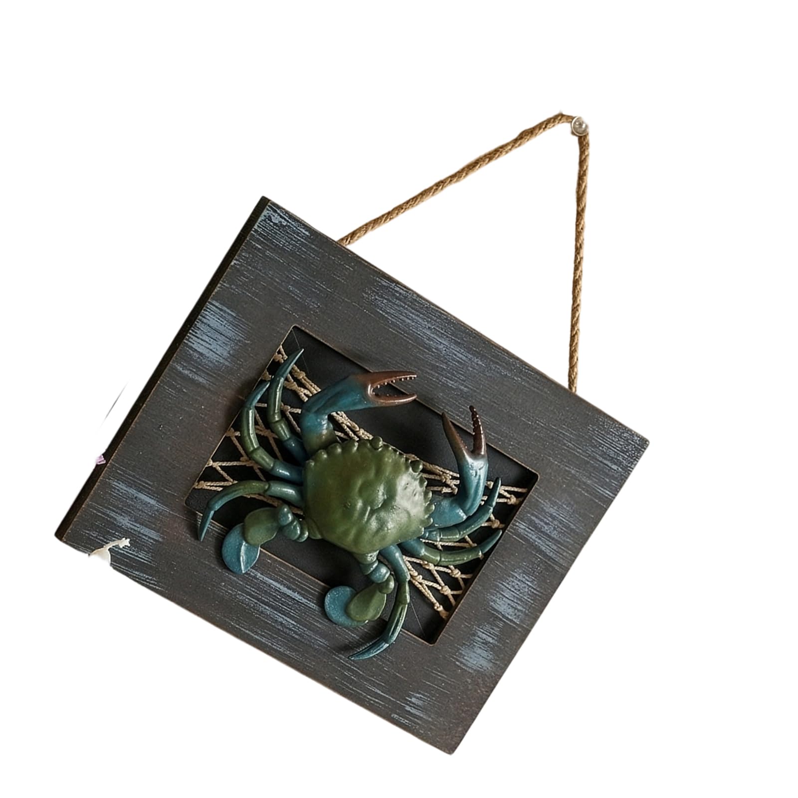 Limtula Crab1 Pendant Framed Nauticals Oceans Theme Decors Lobster/Crabs Wall Hanging Decors For Bathroom Bedroom 3D Wooden Coastal Wall Art Wood Nauticals Decor