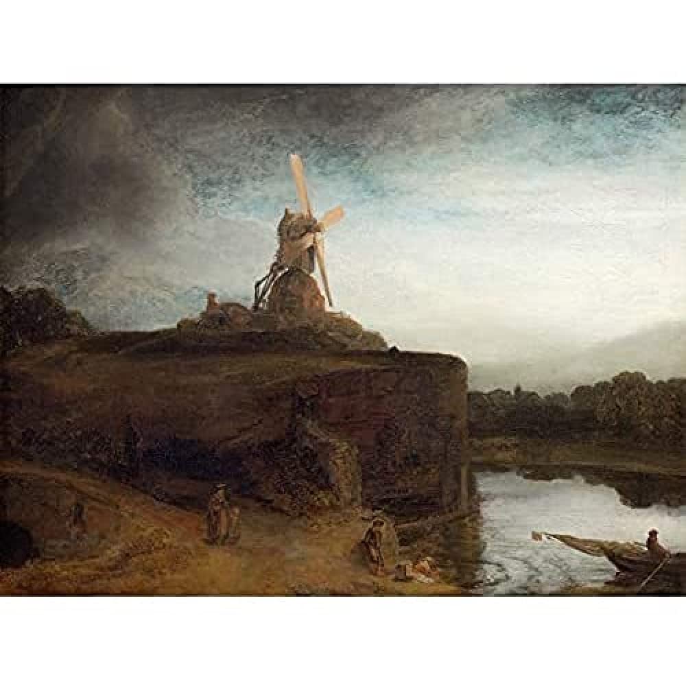 Rembrandt The Mill Baroque Old Master Unframed Wall Art Print Poster Home Decor Premium