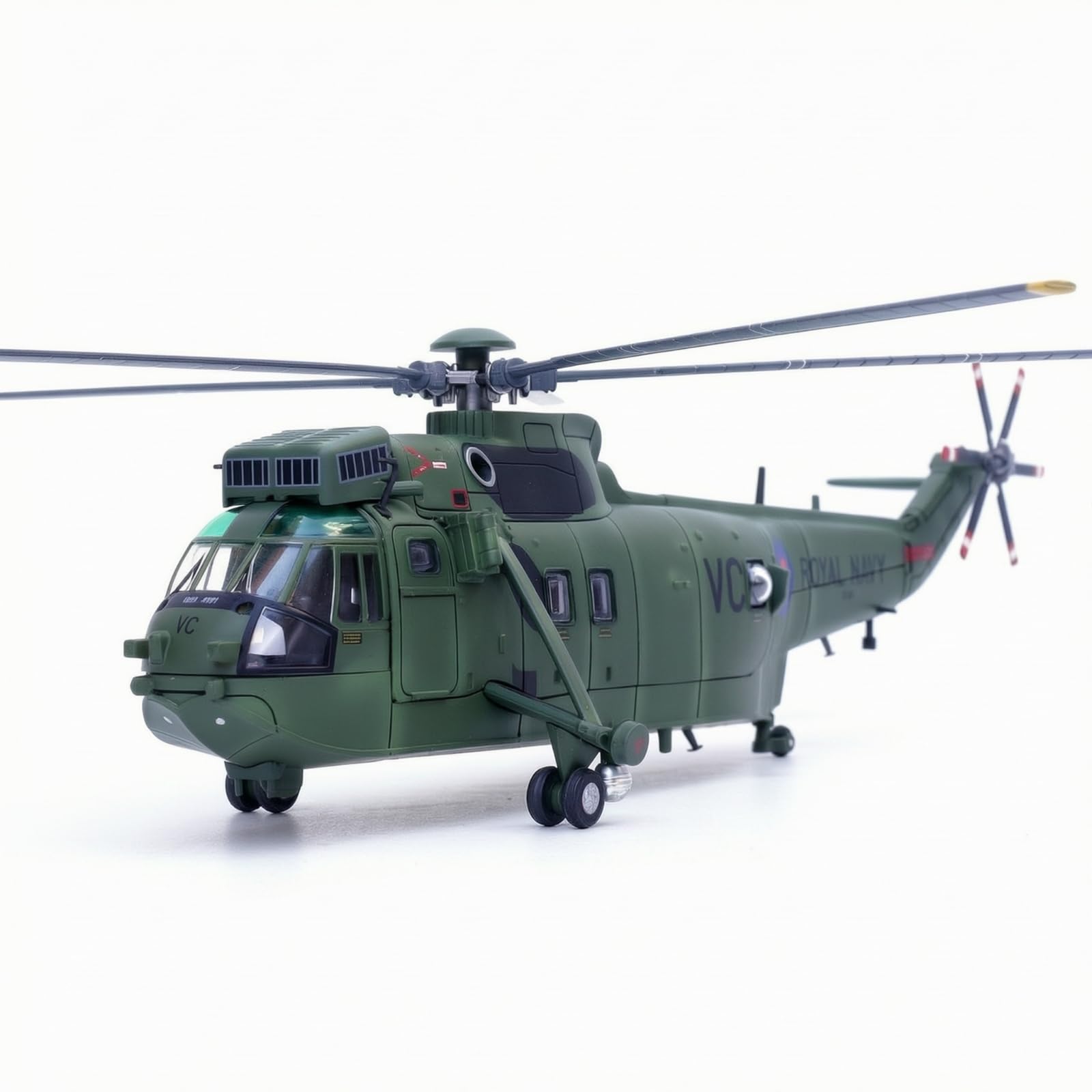 Marine-Hubschrauber Modell detailliert Sammelmodell militärisch Hubschrauber mit Rotorblättern für Sammler, Vitrine, Schreibtisch