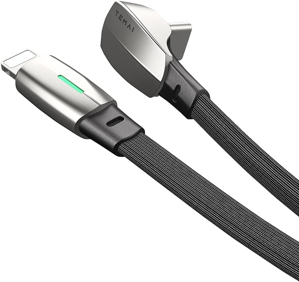 TEMAI Tesla Model 3/Y Wall Connector Style PD Fast Charging Cable (USB-C to Lighting)