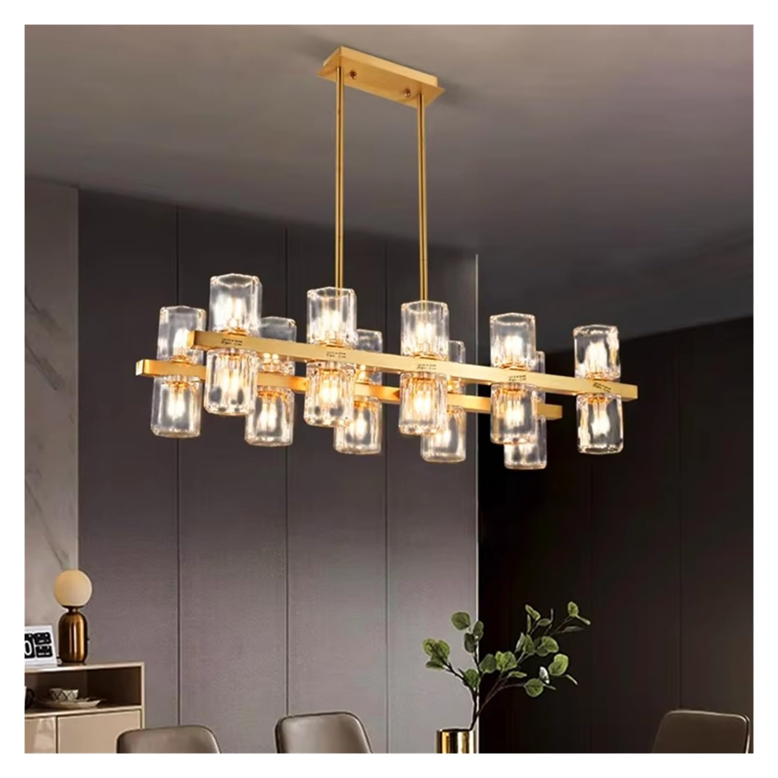 MESOVFCA Nordic Home Decor Chandeliers for Dining Room Lustre Pendant Lights Hanging Lamps Ceiling Light Fixture Indoor Lighting,Modern Ceiling Light