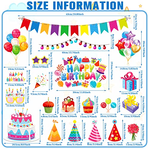 Juego de 21 imanes decorativos para cumpleaños miniatura 4