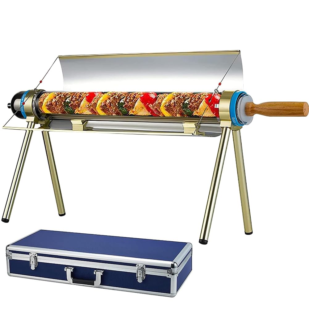 Eiwitany Solar Oven & Grill,Solar Powered Camp Stove, Outdoor Sun Cooker for Backpacking and Hiking, Rice, Bread, Roasted Vegetables