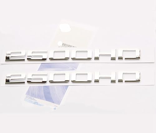 yoaoo 2pcs OEM cromado 2500hd 2500 hd nameplates aleación de emblemas Insignias para GM Silverado Sierra