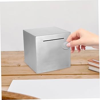 Amazon.co.jp: HAPINARY ステンレス貯金箱 お金の壺 Atm貯金箱