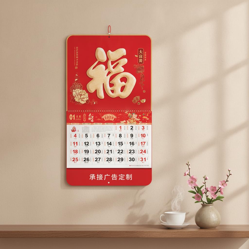 Calendario da Parete 2026 in Carta, style to 3