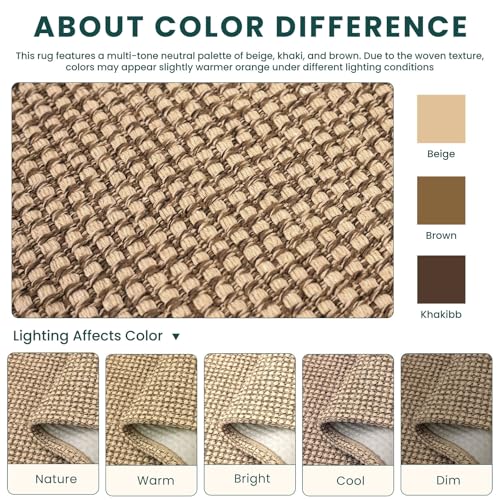 KOZYFLY Boho Rugs for Entryway 3x5 ft Washable Area Rug Non Slip Rubber Backed Entry Rug Woven Indoor Door Mat Cotton Kitchen Rugs Floor Carpet for En