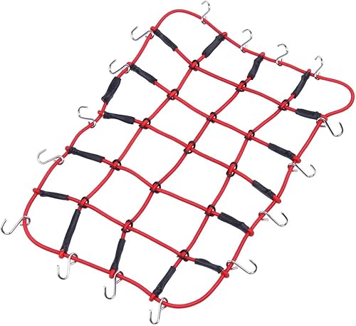 HobbyPark Red elástica para equipaje RC Crawler con gancho para vehículos RC a escala 110, camión, coche, axial, SCX10, D90, Traxxas TRX4,